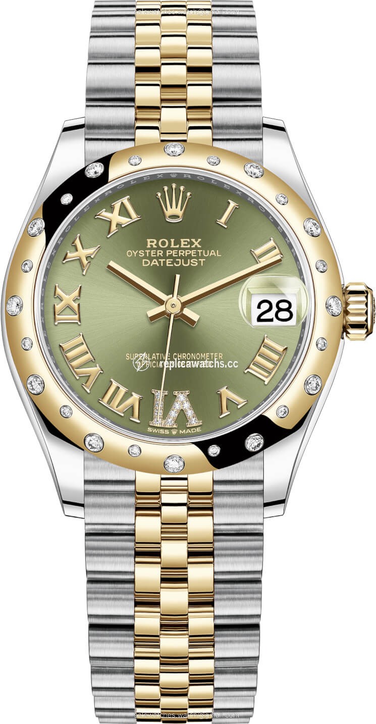 Replica 278343rbr Green VI Roman Jubilee Rolex Datejust 31mm Stainless Steel and Yellow Gold Ladies Watch Replica 278343rbr Green VI Roman Jubilee Rolex Datejust 31mm Stainless Steel and Yellow Gold Ladies Watch
