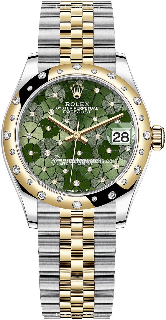 Replica 278343rbr Olive Green Floral Jubilee Rolex Datejust 31mm Stainless Steel and Yellow Gold Ladies Watch Replica 278343rbr Olive Green Floral Jubilee Rolex Datejust 31mm Stainless Steel and Yellow Gold Ladies Watch