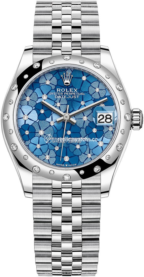 Replica 278344rbr Azzurro Blue Floral Jubilee Rolex Datejust 31mm Stainless Steel Ladies Watch Replica 278344rbr Azzurro Blue Floral Jubilee Rolex Datejust 31mm Stainless Steel Ladies Watch