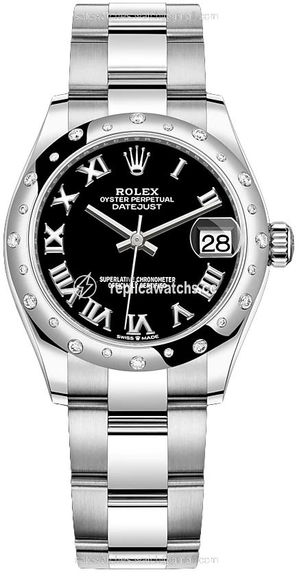 Replica 278344rbr Black Roman Oyster Rolex Datejust 31mm Stainless Steel Ladies Watch Replica 278344rbr Black Roman Oyster Rolex Datejust 31mm Stainless Steel Ladies Watch
