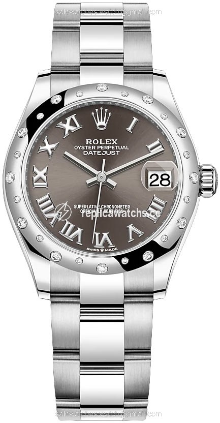 Replica 278344rbr Dark Grey Roman Oyster Rolex Datejust 31mm Stainless Steel Ladies Watch Replica 278344rbr Dark Grey Roman Oyster Rolex Datejust 31mm Stainless Steel Ladies Watch