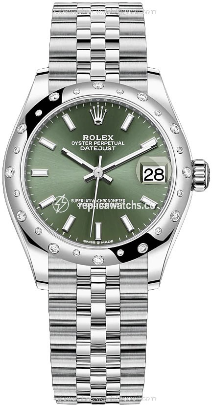 Replica 278344rbr Mint Green Index Jubilee Rolex Datejust 31mm Stainless Steel Ladies Watch Replica 278344rbr Mint Green Index Jubilee Rolex Datejust 31mm Stainless Steel Ladies Watch