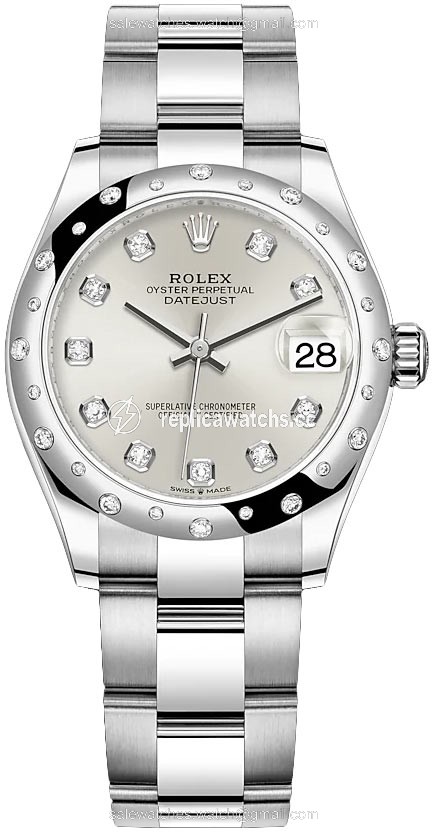 Replica 278344rbr Silver Diamond Oyster Rolex Datejust 31mm Stainless Steel Ladies Watch Replica 278344rbr Silver Diamond Oyster Rolex Datejust 31mm Stainless Steel Ladies Watch
