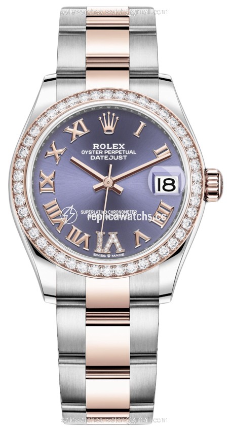 Replica 278381rbr Aubergine VI Roman Oyster Rolex Datejust 31mm Stainless Steel and Rose Gold Ladies Watch Replica 278381rbr Aubergine VI Roman Oyster Rolex Datejust 31mm Stainless Steel and Rose Gold Ladies Watch