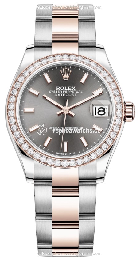 Replica 278381rbr Rhodium Index Oyster Rolex Datejust 31mm Stainless Steel and Rose Gold Ladies Watch Replica 278381rbr Rhodium Index Oyster Rolex Datejust 31mm Stainless Steel and Rose Gold Ladies Watch