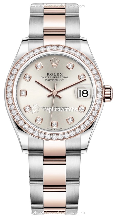 Replica 278381rbr Silver Diamond Oyster Rolex Datejust 31mm Stainless Steel and Rose Gold Ladies Watch Replica 278381rbr Silver Diamond Oyster Rolex Datejust 31mm Stainless Steel and Rose Gold Ladies Watch