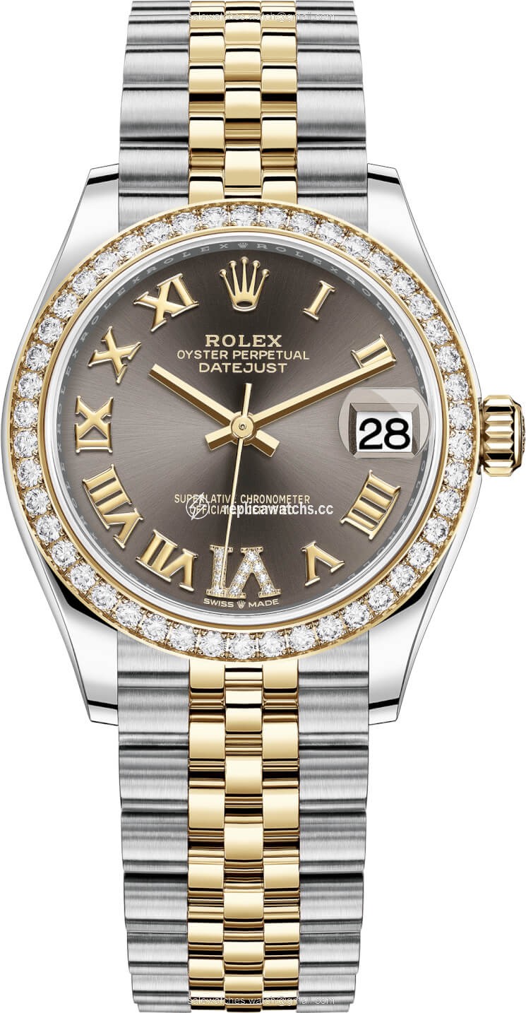 Replica 278383rbr Grey VI Roman Jubilee Rolex Datejust 31mm Stainless Steel and Yellow Gold Ladies Watch Replica 278383rbr Grey VI Roman Jubilee Rolex Datejust 31mm Stainless Steel and Yellow Gold Ladies Watch