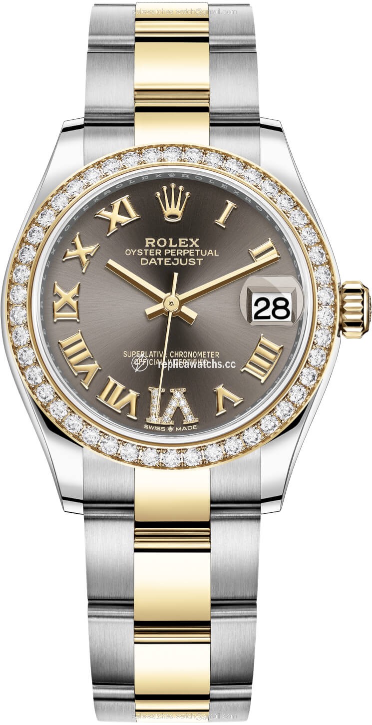 Replica 278383rbr Grey VI Roman Oyster Rolex Datejust 31mm Stainless Steel and Yellow Gold Ladies Watch Replica 278383rbr Grey VI Roman Oyster Rolex Datejust 31mm Stainless Steel and Yellow Gold Ladies Watch