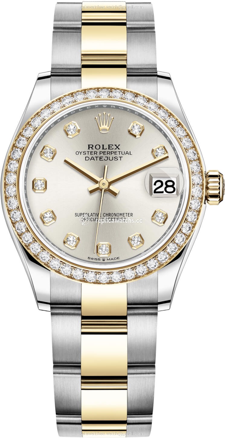 Replica 278383rbr Silver Diamond Oyster Rolex Datejust 31mm Stainless Steel and Yellow Gold Ladies Watch Replica 278383rbr Silver Diamond Oyster Rolex Datejust 31mm Stainless Steel and Yellow Gold Ladies Watch