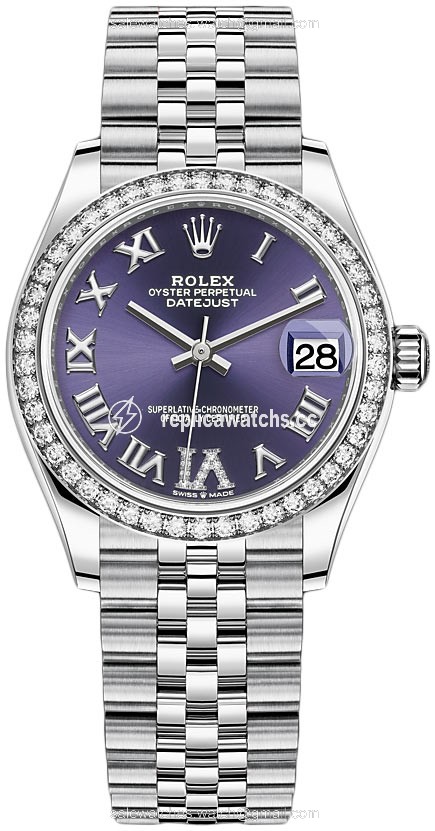Replica 278384rbr Aubergine VI Jubilee Rolex Datejust 31mm Stainless Steel Ladies Watch Replica 278384rbr Aubergine VI Jubilee Rolex Datejust 31mm Stainless Steel Ladies Watch