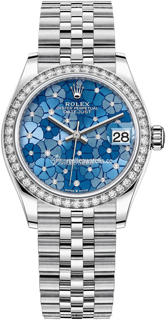 Replica 278384rbr Azzurro Blue Floral Jubilee Rolex Datejust 31mm Stainless Steel Ladies Watch Replica 278384rbr Azzurro Blue Floral Jubilee Rolex Datejust 31mm Stainless Steel Ladies Watch