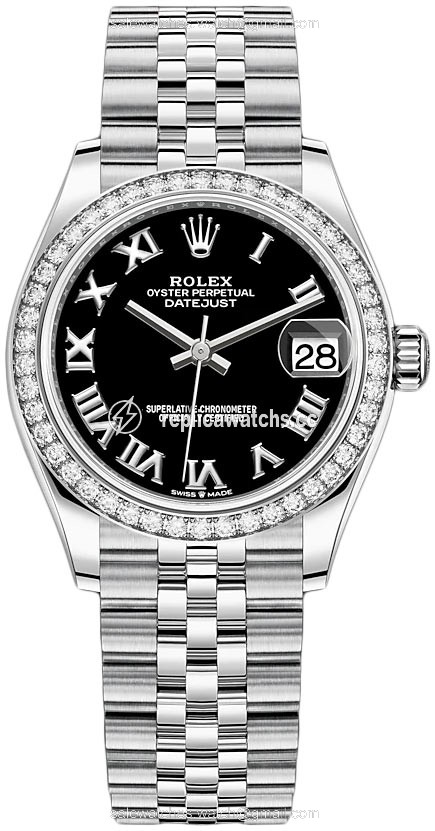 Replica 278384rbr Black Roman Jubilee Rolex Datejust 31mm Stainless Steel Ladies Watch Replica 278384rbr Black Roman Jubilee Rolex Datejust 31mm Stainless Steel Ladies Watch