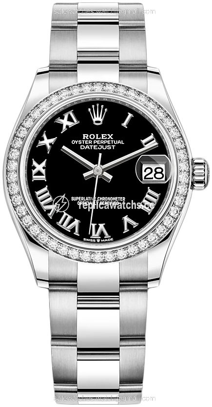 Replica 278384rbr Black Roman Oyster Rolex Datejust 31mm Stainless Steel Ladies Watch Replica 278384rbr Black Roman Oyster Rolex Datejust 31mm Stainless Steel Ladies Watch