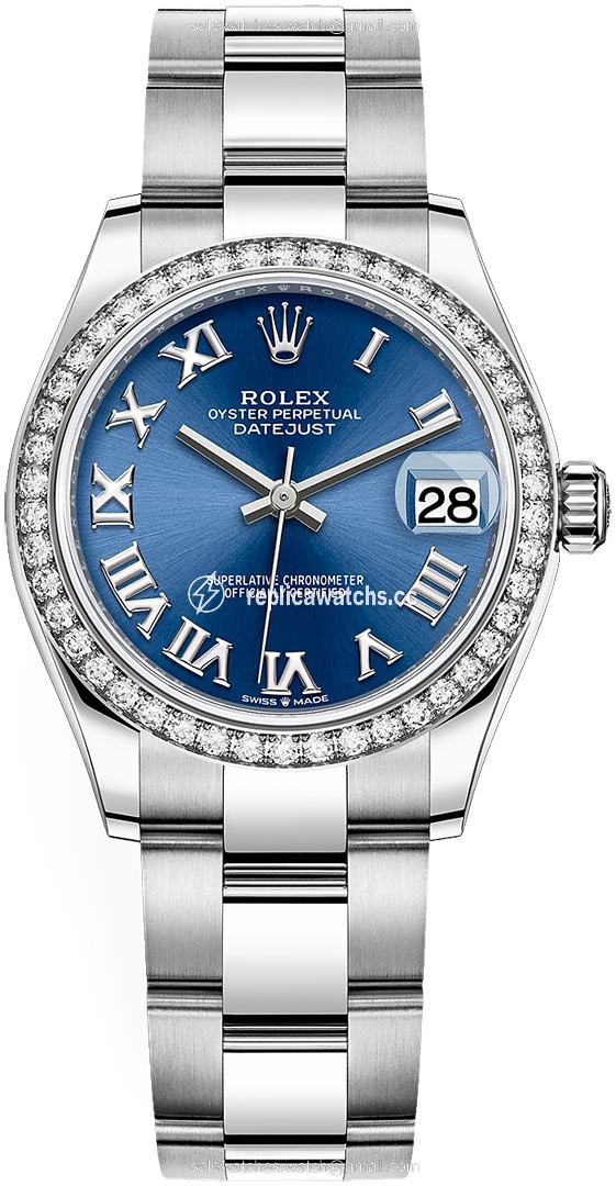 Replica 278384rbr Blue Roman Oyster Rolex Datejust 31mm Stainless Steel Ladies Watch Replica 278384rbr Blue Roman Oyster Rolex Datejust 31mm Stainless Steel Ladies Watch