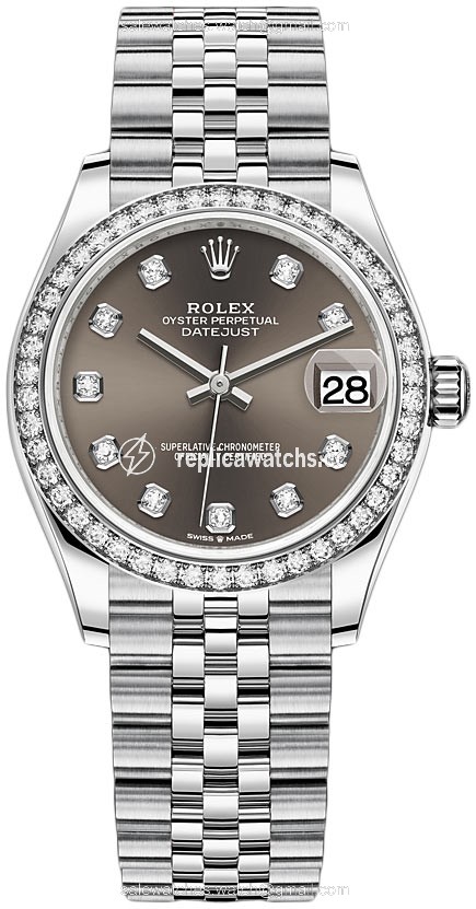 Replica 278384rbr Dark Grey Diamond Jubilee Rolex Datejust 31mm Stainless Steel Ladies Watch Replica 278384rbr Dark Grey Diamond Jubilee Rolex Datejust 31mm Stainless Steel Ladies Watch