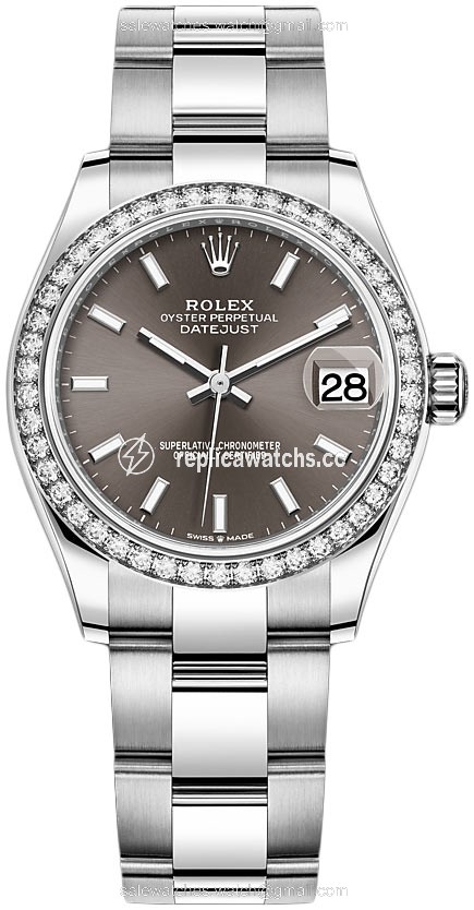 Replica 278384rbr Dark Grey Index Oyster Rolex Datejust 31mm Stainless Steel Ladies Watch Replica 278384rbr Dark Grey Index Oyster Rolex Datejust 31mm Stainless Steel Ladies Watch