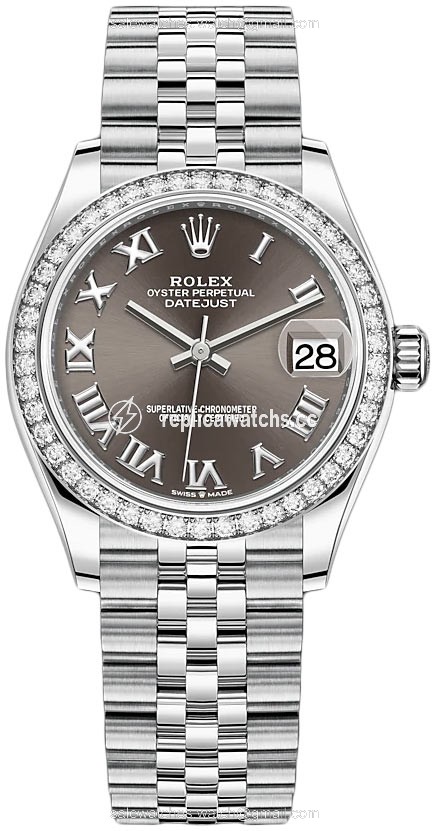 Replica 278384rbr Dark Grey Roman Jubilee Rolex Datejust 31mm Stainless Steel Ladies Watch Replica 278384rbr Dark Grey Roman Jubilee Rolex Datejust 31mm Stainless Steel Ladies Watch