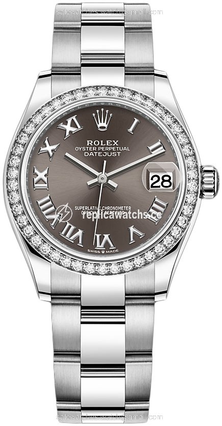 Replica 278384rbr Dark Grey Roman Oyster Rolex Datejust 31mm Stainless Steel Ladies Watch Replica 278384rbr Dark Grey Roman Oyster Rolex Datejust 31mm Stainless Steel Ladies Watch