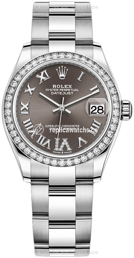 Replica 278384rbr Dark Grey VI Oyster Rolex Datejust 31mm Stainless Steel Ladies Watch Replica 278384rbr Dark Grey VI Oyster Rolex Datejust 31mm Stainless Steel Ladies Watch
