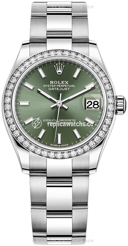 Replica 278384rbr Mint Green Index Oyster Rolex Datejust 31mm Stainless Steel Ladies Watch Replica 278384rbr Mint Green Index Oyster Rolex Datejust 31mm Stainless Steel Ladies Watch