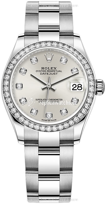 Replica 278384rbr Silver Diamond Oyster Rolex Datejust 31mm Stainless Steel Ladies Watch Replica 278384rbr Silver Diamond Oyster Rolex Datejust 31mm Stainless Steel Ladies Watch