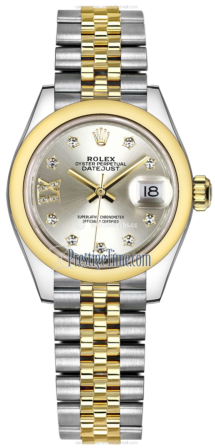 Replica 279163 Silver 17 Diamond Jubilee Rolex Lady Datejust 28mm Stainless Steel and Yellow Gold Ladies Watch Replica 279163 Silver 17 Diamond Jubilee Rolex Lady Datejust 28mm Stainless Steel and Yellow Gold Ladies Watch