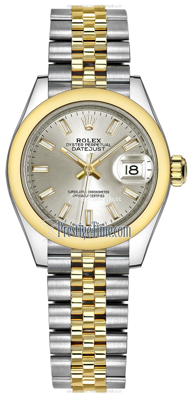 Replica 279163 Silver Index Jubilee Rolex Lady Datejust 28mm Stainless Steel and Yellow Gold Ladies Watch Replica 279163 Silver Index Jubilee Rolex Lady Datejust 28mm Stainless Steel and Yellow Gold Ladies Watch