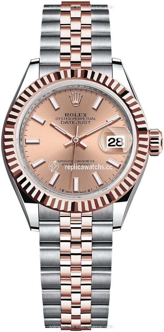 Replica 279171 Rose Index Jubilee Rolex Lady Datejust 28mm Stainless Steel and Everose Gold Ladies Watch Replica 279171 Rose Index Jubilee Rolex Lady Datejust 28mm Stainless Steel and Everose Gold Ladies Watch