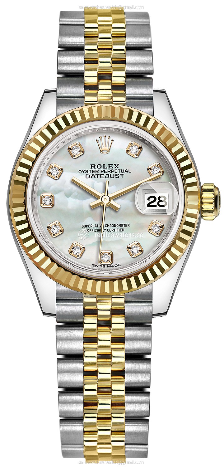 Replica 279173 MOP Diamond Jubilee Rolex Lady Datejust 28mm Stainless Steel and Yellow Gold Ladies Watch Replica 279173 MOP Diamond Jubilee Rolex Lady Datejust 28mm Stainless Steel and Yellow Gold Ladies Watch