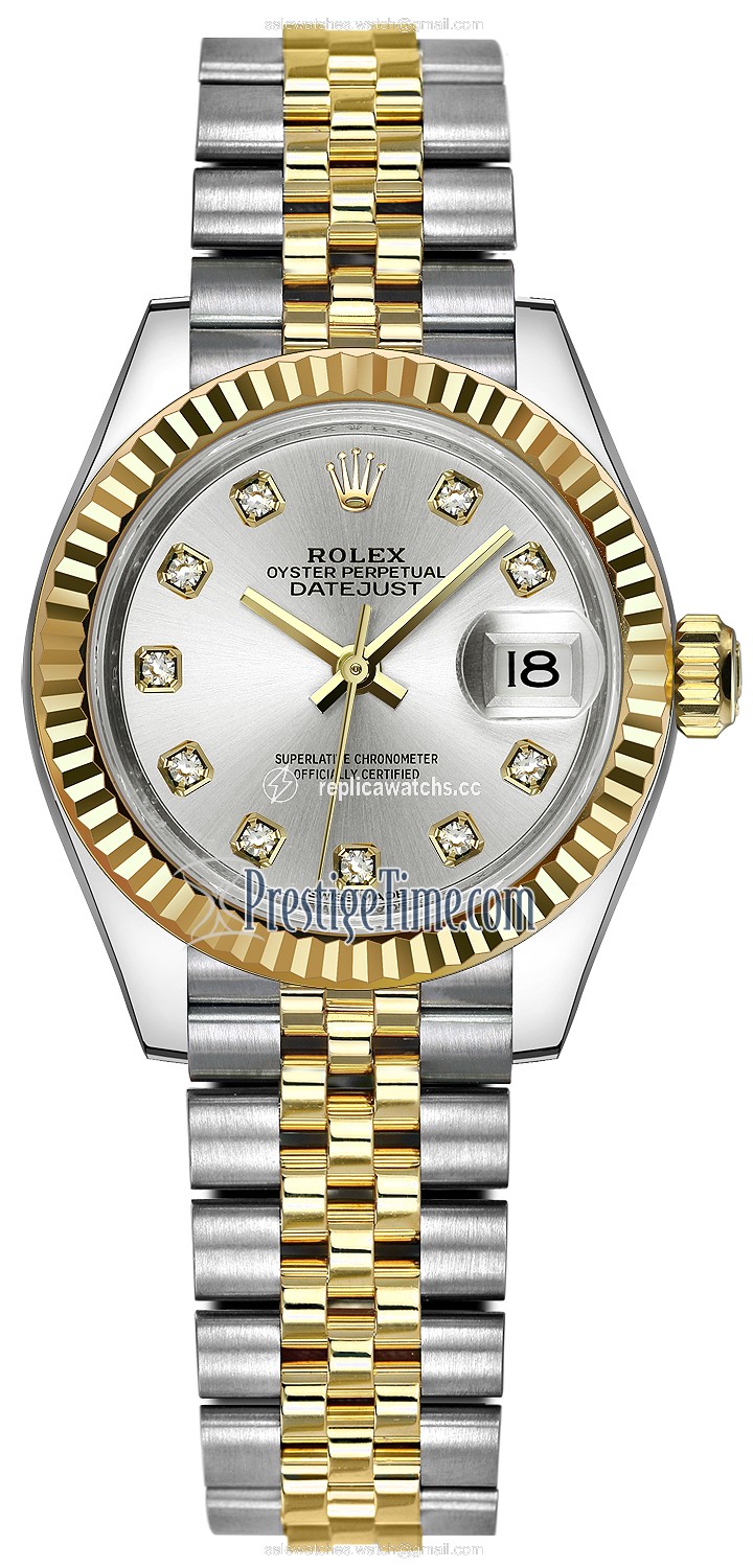 Replica 279173 Silver Diamond Jubilee Rolex Lady Datejust 28mm Stainless Steel and Yellow Gold Ladies Watch Replica 279173 Silver Diamond Jubilee Rolex Lady Datejust 28mm Stainless Steel and Yellow Gold Ladies Watch