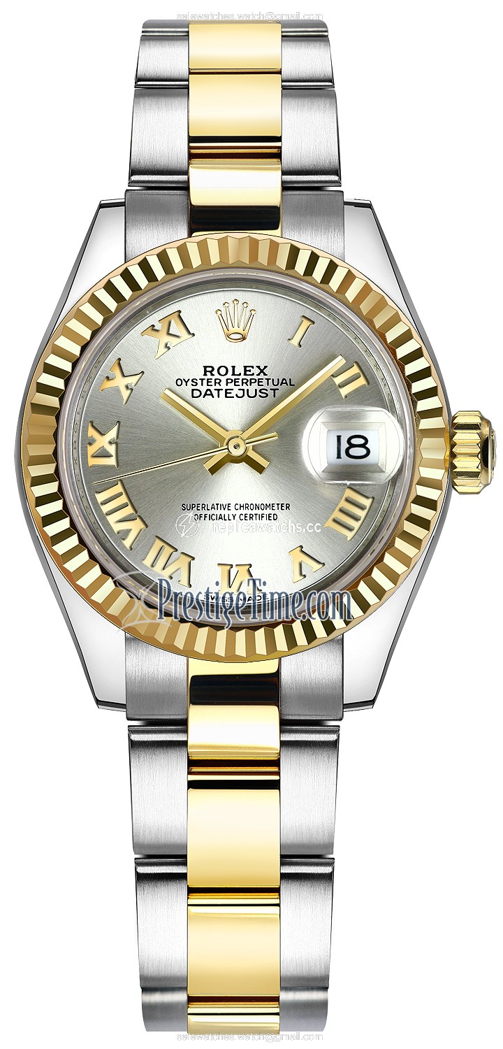 Replica 279173 Silver Roman Oyster Rolex Lady Datejust 28mm Stainless Steel and Yellow Gold Ladies Watch Replica 279173 Silver Roman Oyster Rolex Lady Datejust 28mm Stainless Steel and Yellow Gold Ladies Watch