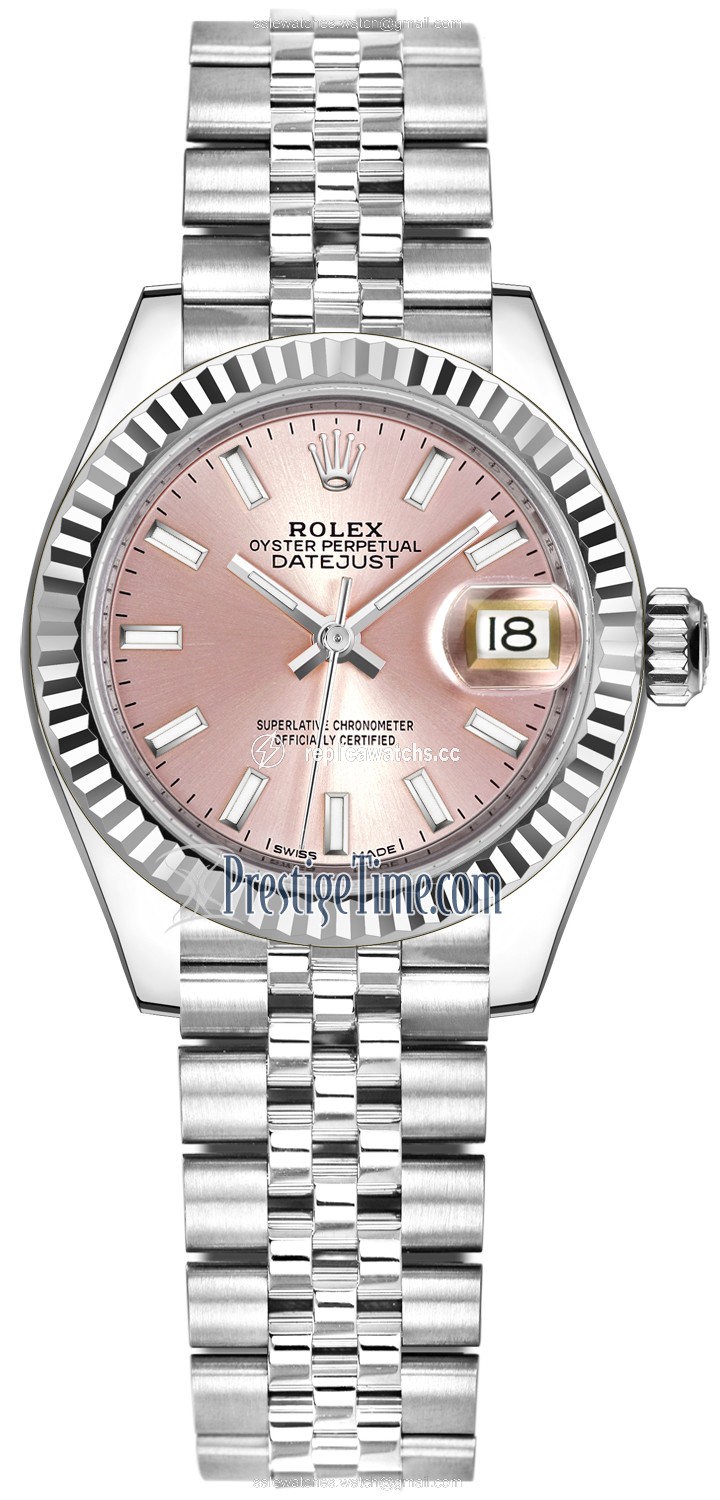 Replica 279174 Pink Index Jubilee Rolex Lady Datejust 28mm Stainless Steel Ladies Watch Replica 279174 Pink Index Jubilee Rolex Lady Datejust 28mm Stainless Steel Ladies Watch