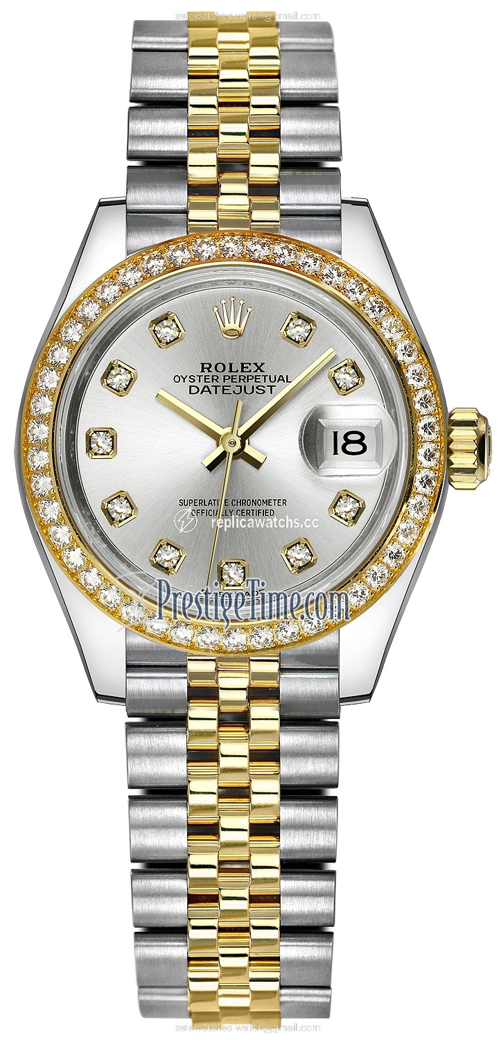 Replica 279383RBR Silver Diamond Jubilee Rolex Lady Datejust 28mm Stainless Steel and Yellow Gold Ladies Watch Replica 279383RBR Silver Diamond Jubilee Rolex Lady Datejust 28mm Stainless Steel and Yellow Gold Ladies Watch
