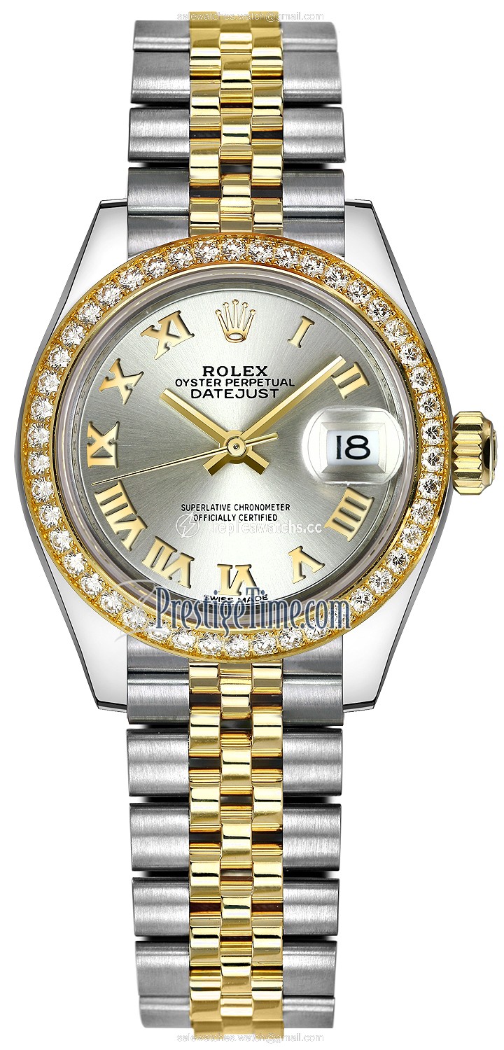 Replica 279383RBR Silver Roman Jubilee Rolex Lady Datejust 28mm Stainless Steel and Yellow Gold Ladies Watch Replica 279383RBR Silver Roman Jubilee Rolex Lady Datejust 28mm Stainless Steel and Yellow Gold Ladies Watch
