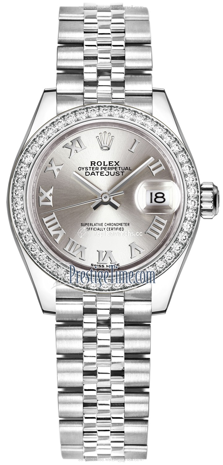 Replica 279384RBR Silver Roman Jubilee Rolex Lady Datejust 28mm Stainless Steel Ladies Watch Replica 279384RBR Silver Roman Jubilee Rolex Lady Datejust 28mm Stainless Steel Ladies Watch