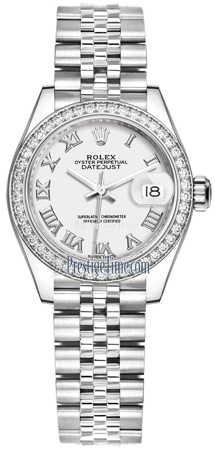 Replica 279384RBR White Roman Jubilee Rolex Lady Datejust 28mm Stainless Steel Ladies Watch Replica 279384RBR White Roman Jubilee Rolex Lady Datejust 28mm Stainless Steel Ladies Watch