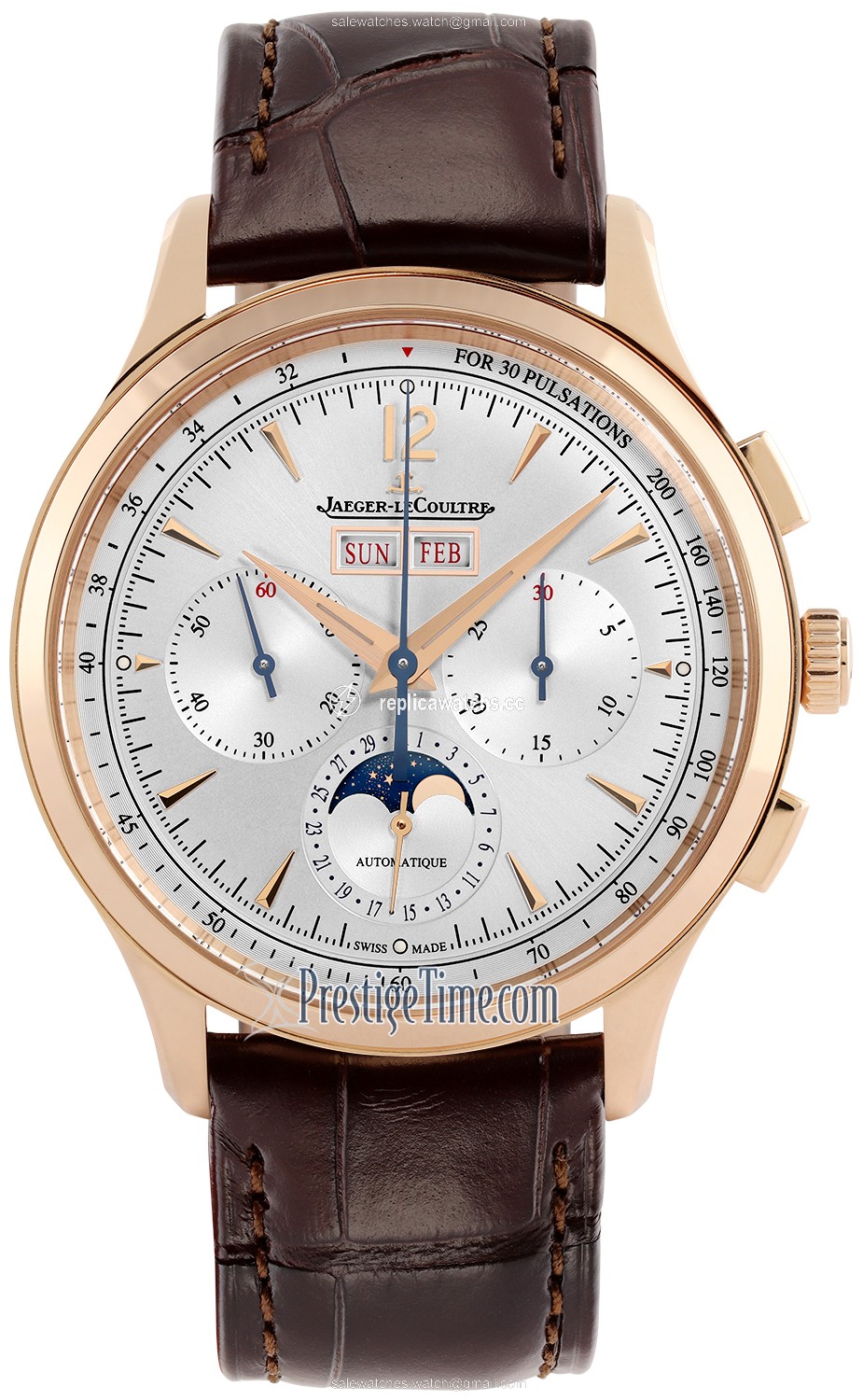 Replica 4132520 Jaeger LeCoultre Master Control Chronograph Calendar 40mm Mens Watch Replica 4132520 Jaeger LeCoultre Master Control Chronograph Calendar 40mm Mens Watch