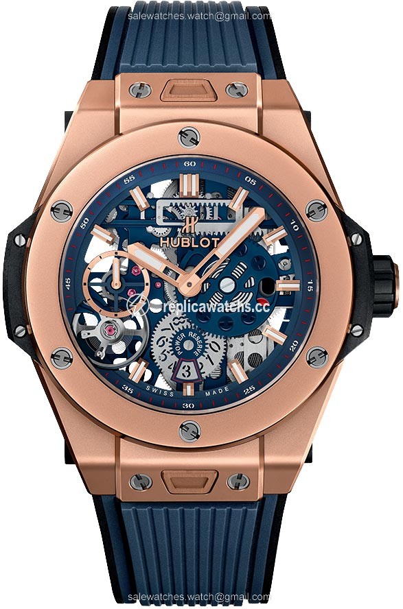 Replica 414.OI.5123.RX King Gold Blue Hublot Big Bang Meca-10 45mm Mens Watch Replica 414.OI.5123.RX King Gold Blue Hublot Big Bang Meca-10 45mm Mens Watch