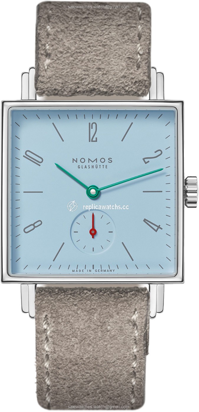 Replica 479 Azure Sapphire Case Back Nomos Glashutte Tetra 29.5mm Square Midsize Watch Replica 479 Azure Sapphire Case Back Nomos Glashutte Tetra 29.5mm Square Midsize Watch