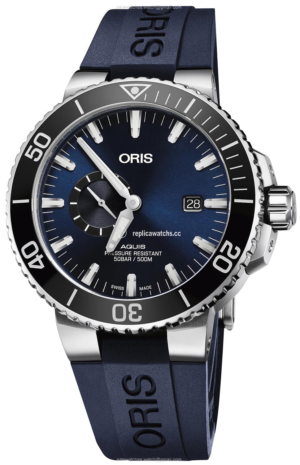 Replica 01 743 7733 4135-07 4 24 65EB Oris Aquis Small Second, Date 45.5 Mens Watch Replica 01 743 7733 4135-07 4 24 65EB Oris Aquis Small Second, Date 45.5 Mens Watch