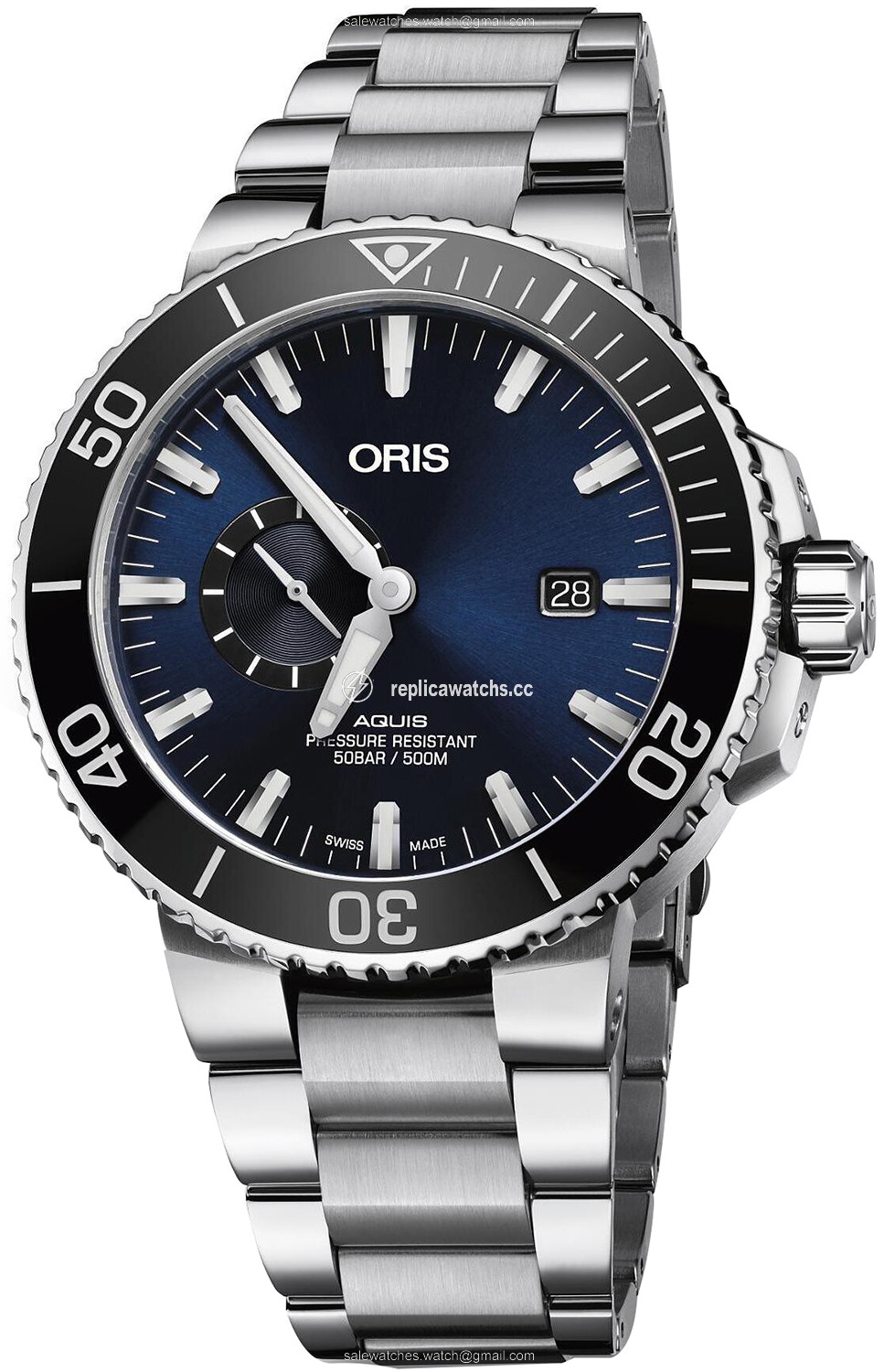 Replica 01 743 7733 4135-07 8 24 05PEB Oris Aquis Small Second, Date 45.5 Mens Watch Replica 01 743 7733 4135-07 8 24 05PEB Oris Aquis Small Second, Date 45.5 Mens Watch