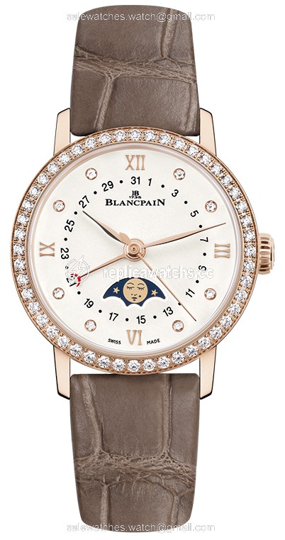 Replica 6106-2987-55a Blancpain Villeret Quantieme Phases de Lune 29.2mm Ladies Watch Replica 6106-2987-55a Blancpain Villeret Quantieme Phases de Lune 29.2mm Ladies Watch
