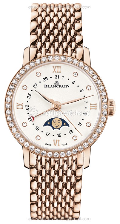 Replica 6106-2987-mmb Blancpain Villeret Quantieme Phases de Lune 29.2mm Ladies Watch Replica 6106-2987-mmb Blancpain Villeret Quantieme Phases de Lune 29.2mm Ladies Watch