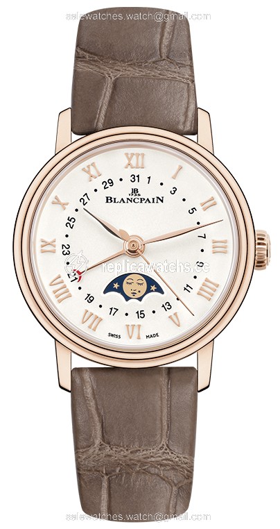 Replica 6106-3642-55a Blancpain Villeret Quantieme Phases de Lune 29.2mm Ladies Watch Replica 6106-3642-55a Blancpain Villeret Quantieme Phases de Lune 29.2mm Ladies Watch