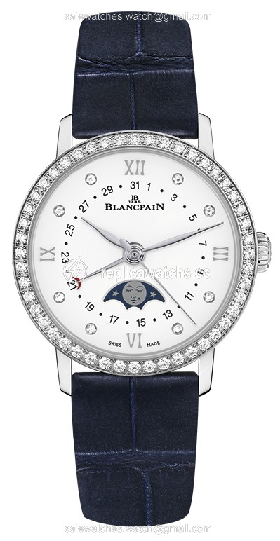 Replica 6106-4628-55a Blancpain Villeret Quantieme Phases de Lune 29.2mm Ladies Watch Replica 6106-4628-55a Blancpain Villeret Quantieme Phases de Lune 29.2mm Ladies Watch