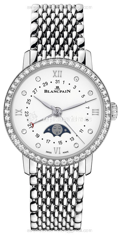 Replica 6106-4628-mmb Blancpain Villeret Quantieme Phases de Lune 29.2mm Ladies Watch Replica 6106-4628-mmb Blancpain Villeret Quantieme Phases de Lune 29.2mm Ladies Watch