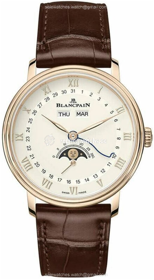 Replica 6264-3642-55b Blancpain Villeret Moonphase & Complete Calendar 38mm Mens Watch Replica 6264-3642-55b Blancpain Villeret Moonphase & Complete Calendar 38mm Mens Watch