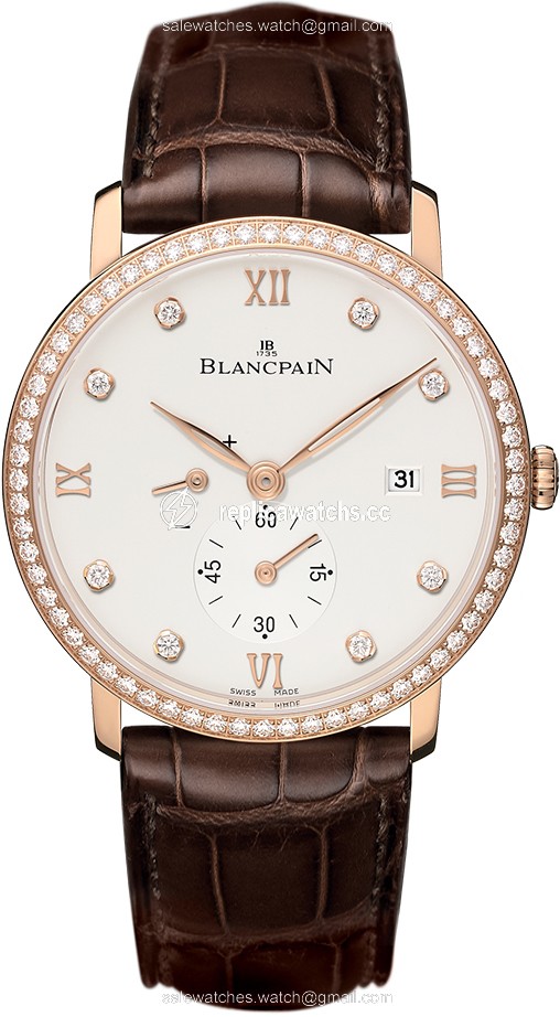 Replica 6606-2987-55B Blancpain Villeret Small Seconds Date & Power Reserve Mechanical Mens Watch Replica 6606-2987-55B Blancpain Villeret Small Seconds Date & Power Reserve Mechanical Mens Watch