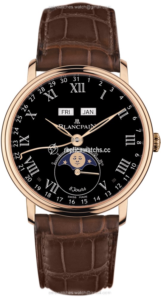 Replica 6639-3637-55b Blancpain Villeret Complete Calendar 8 Jours Mens Watch Replica 6639-3637-55b Blancpain Villeret Complete Calendar 8 Jours Mens Watch