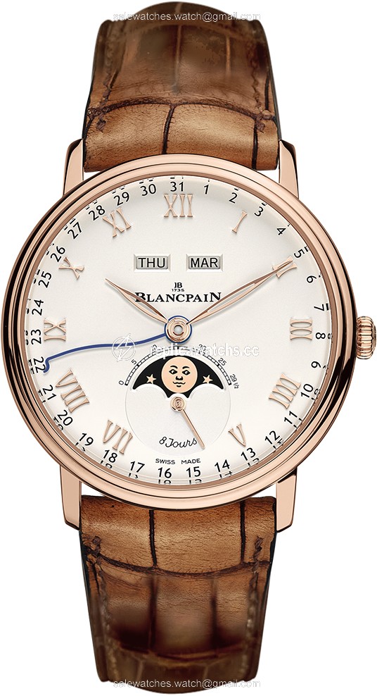 Replica 6639-3642-55b Blancpain Villeret Complete Calendar 8 Jours Mens Watch Replica 6639-3642-55b Blancpain Villeret Complete Calendar 8 Jours Mens Watch